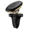 Автоутримувач Baseus Magnetic Air Vent Car Mount With Cable Clip gold