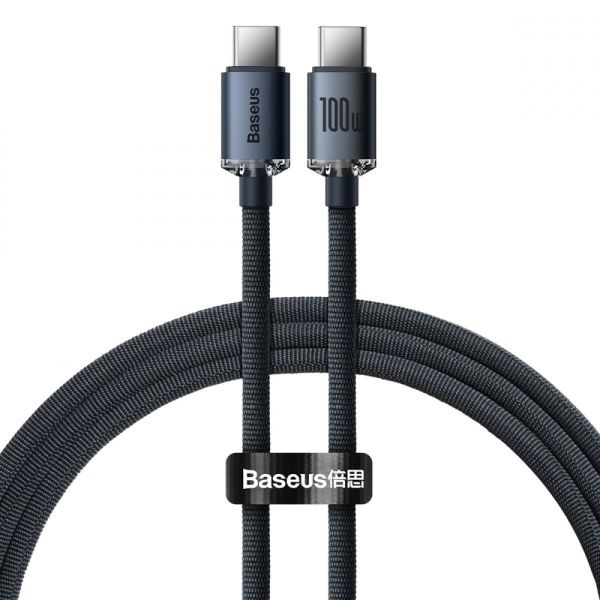 Кабель Baseus Crystal Shine Series Type-C to Type-C 100W (1.2m)