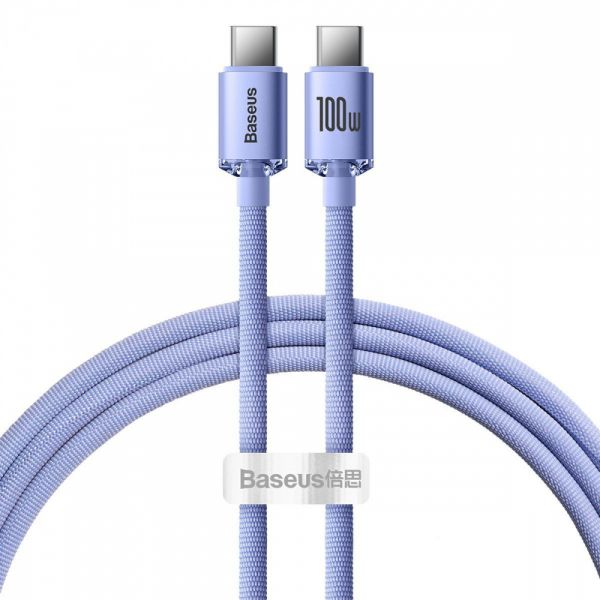 Кабель Baseus Crystal Shine Series Type-C to Type-C 100W (1.2m)