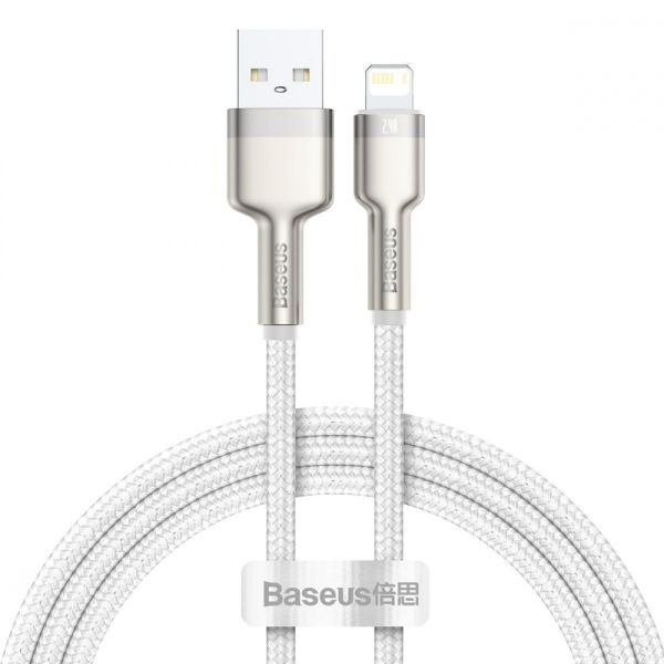 Кабель Baseus Cafule Metal Lightning 2.4A (1m)