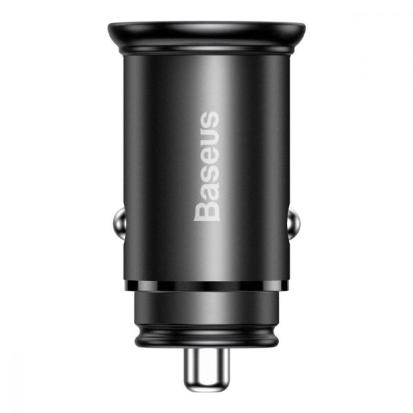 Автомобильное ЗУ Baseus Circular Metal PPS 30W (Support VOOC) USB black
