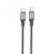 Кабель Hoco X86 Spear Silicone Type-C to Type-C 60W (1m)