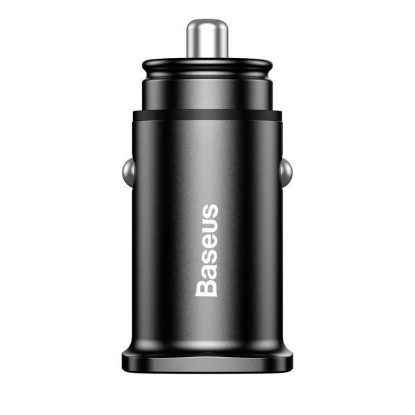 Автомобильное ЗУ Baseus Square Metal QC 3.0 30W 2USB black