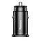 Автомобильное ЗУ Baseus Square Metal QC 3.0 30W 2USB black