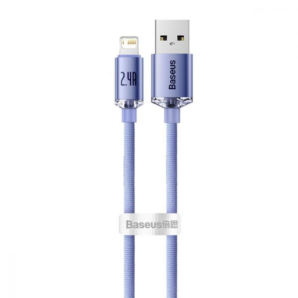 Кабель Baseus Crystal Shine Series Lightning 2.4A (1.2m)