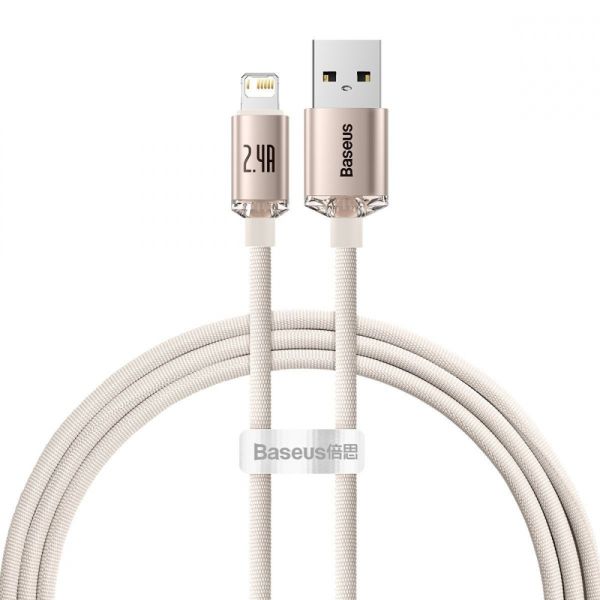 Кабель Baseus Crystal Shine Series Lightning 2.4A (1.2m)