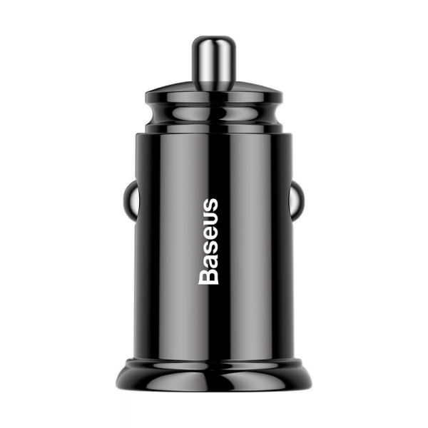 Автомобильное ЗУ Baseus Circular Plastic PD3.0 QC 4.0 + 30W USB + Type-C black