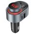 Автомобильное ЗУ Hoco FM Launcher E72 Alegria 30W (2xUSB + Type-C) metal gray