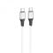 Кабель Hoco X86 Spear Silicone Type-C to Type-C 60W (1m)