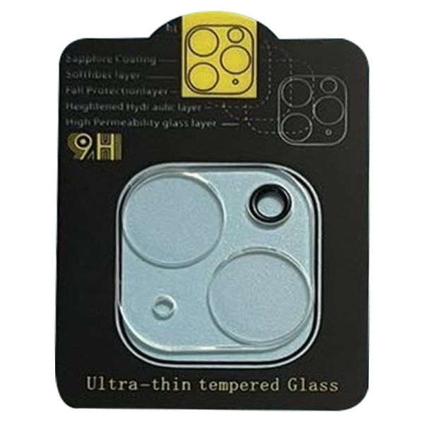 Захисне скло на камеру Full Block (тех.пак) Apple iPhone 14 (6.1") / 14 Plus (6.7")