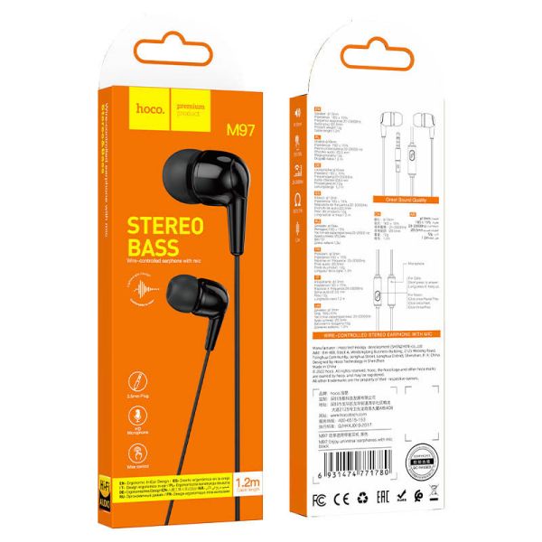 Стерео Наушники Hoco M97 with microphone