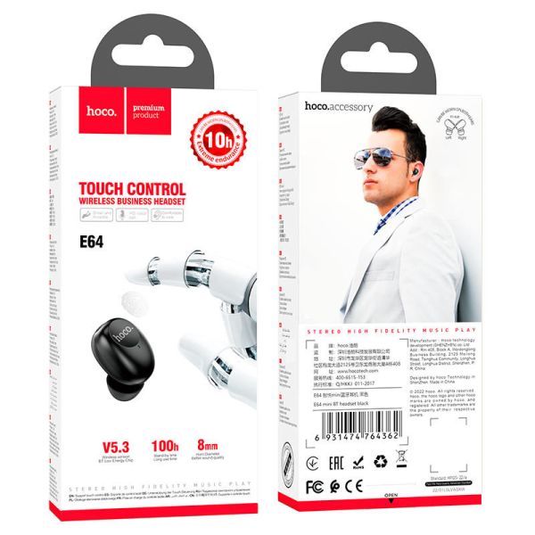 Bluetooth моно-гарнітура HOCO E64 mini