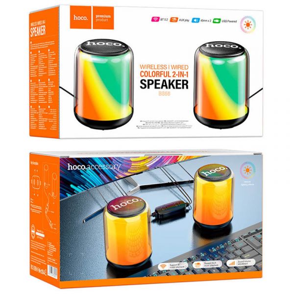 Bluetooth Колонка Hoco BS56 Colorful 2in1