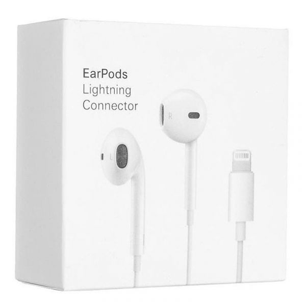 Навушники EarPods with Mic Lightning MMTN2ZM/A (AAA) (box, no logo)