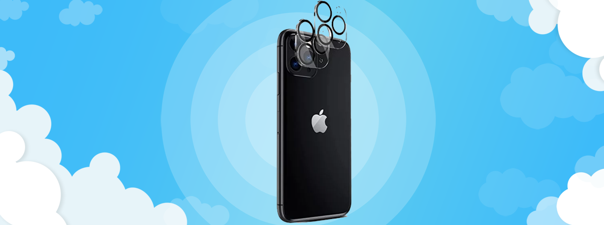 Захисне скло з покриттям антивідблиску на камеру iPhone