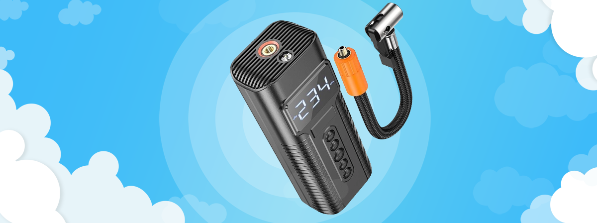 Портативный насос для подкачки шин автомобиля
